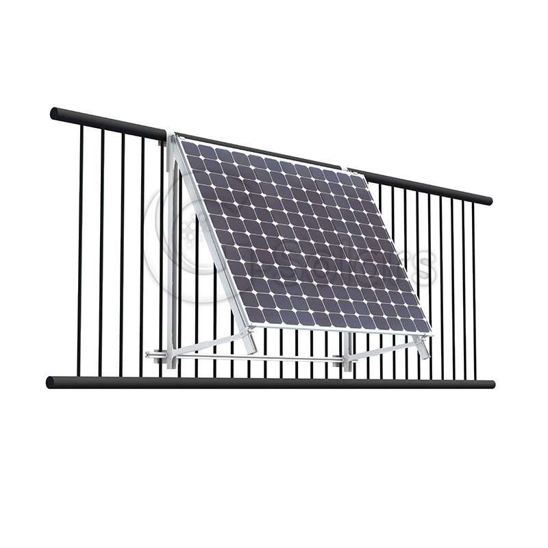 Sistema de montaje solar para balcones