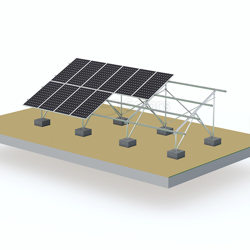 ¿Cuál es la distancia del tramo del sistema de tierra del soporte solar?